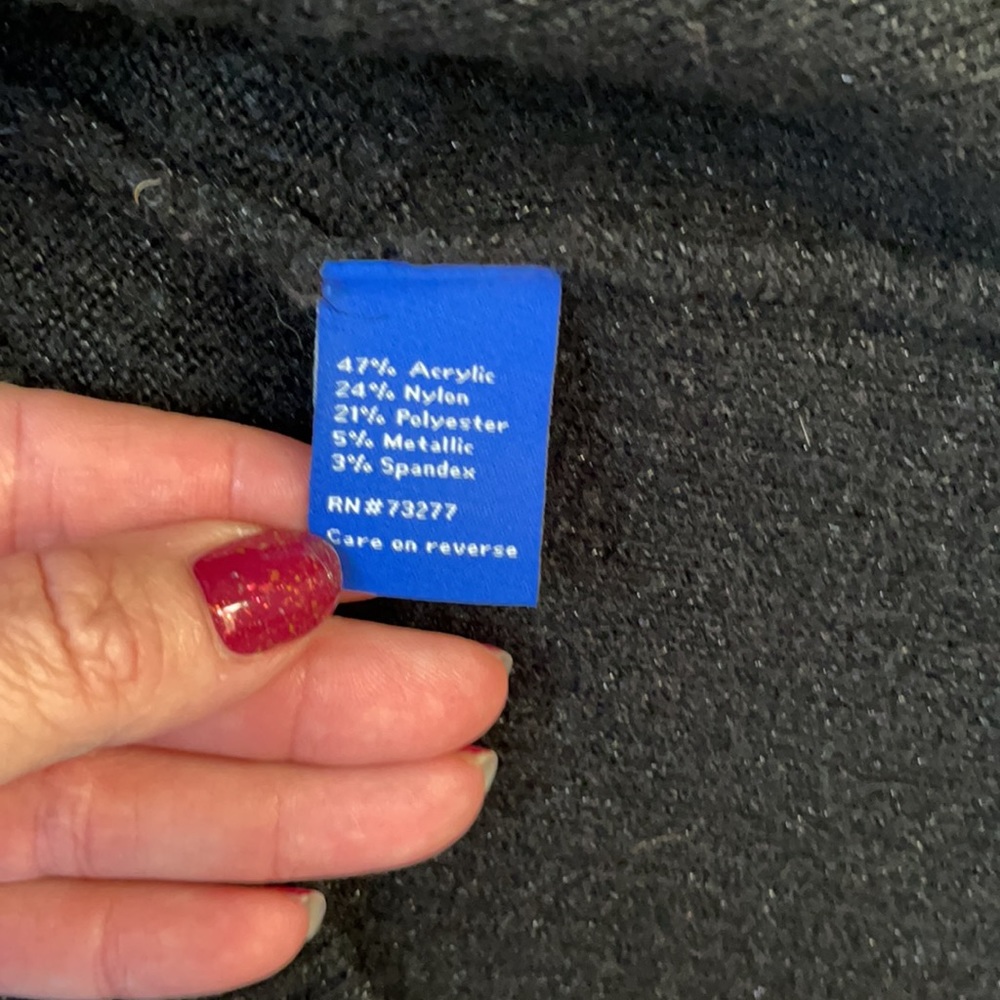 Apt 9 Black Sequin Sweater - Small - image 8